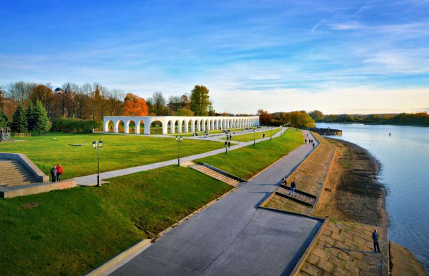 Набережная в великом новгороде фото