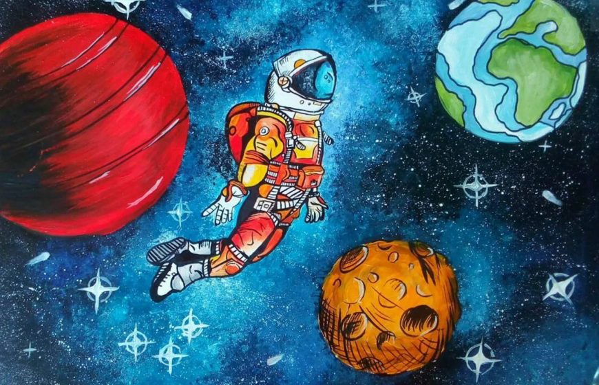 Рисуем космос с детьми